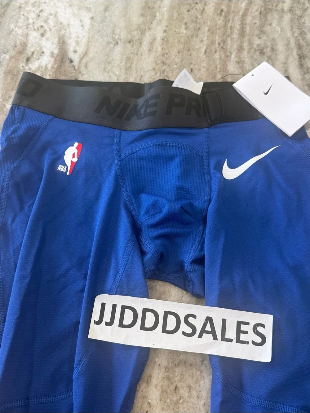 Nike Pro NBA Team Issued 3/4 Compression Tights Blue DN1548-495 Men’s Sz L New